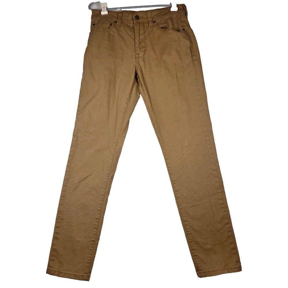 Mutual Weave Mens Khaki Straight Leg Casual Pants Size 30x32